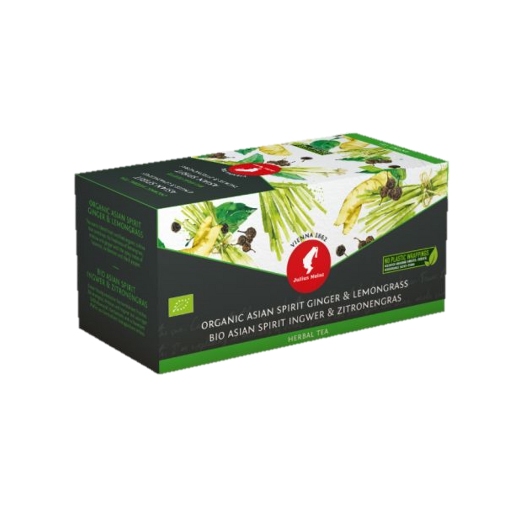 Organic Asian Spirit Ginger & Lemongrass - 20 Premium Leaf Teabags