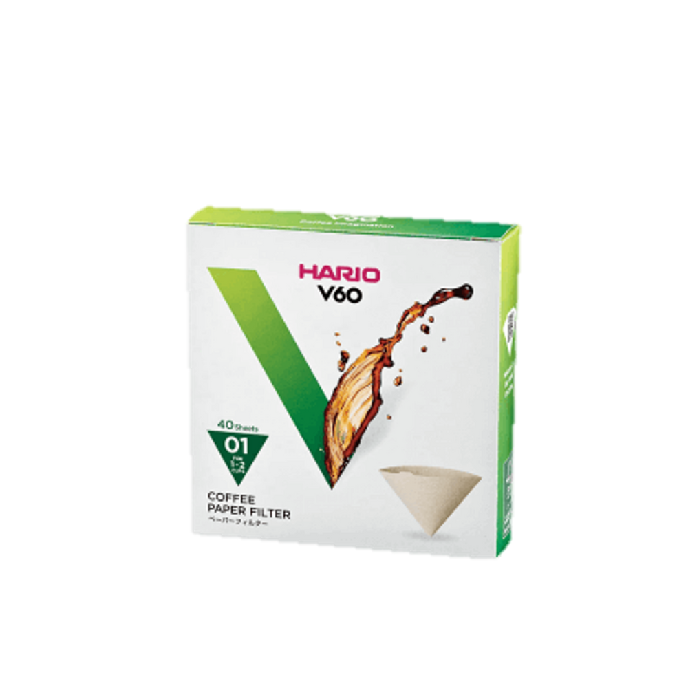 Hario . V60-01 Filter Paper . Unbleached (40Pcs)