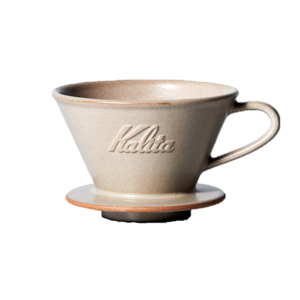 KALITA . DACHI . Mino-Yaki Ceramics Dripper MI185 . Sand Beige
