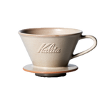 KALITA . DACHI . Mino-Yaki Ceramics Dripper MI185 . Sand Beige
