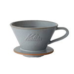 KALITA . DACHI . Mino-Yaki Ceramics Dripper MI185 . Sand Grey